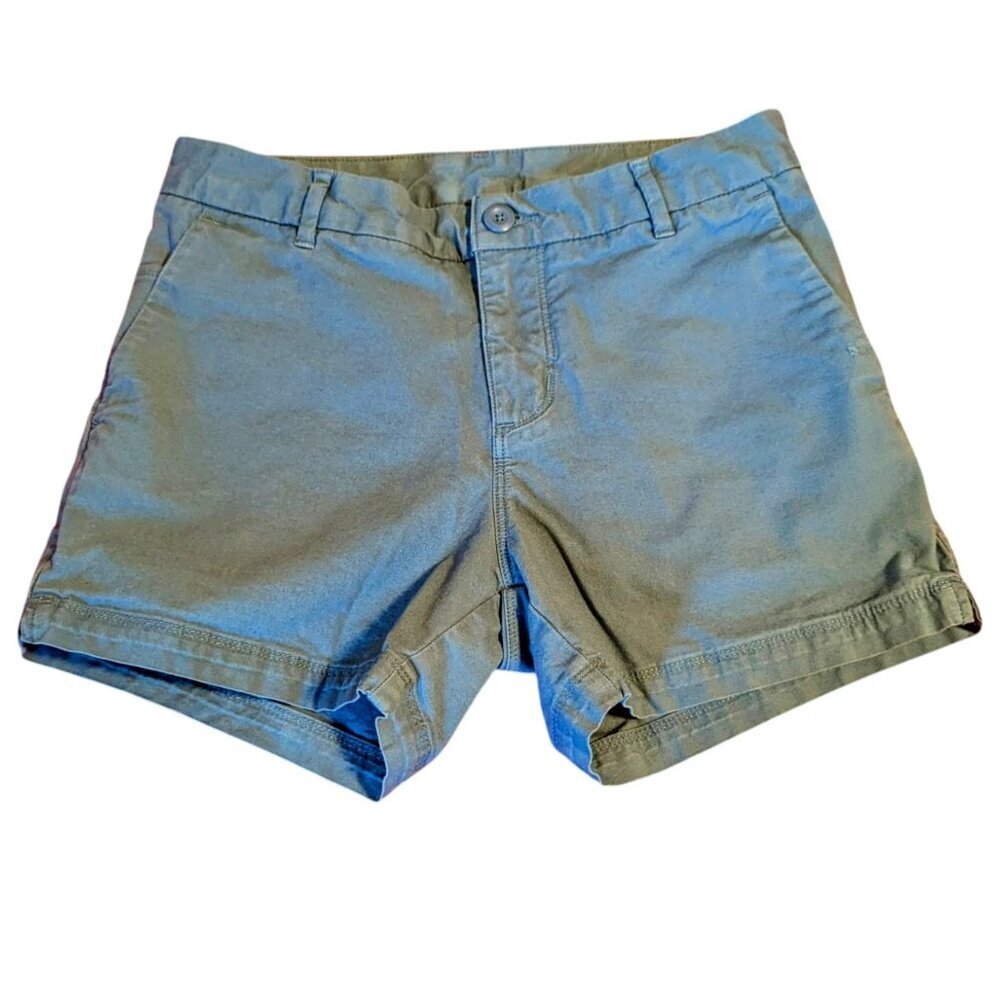 Patagonia Chino Shorts Organic Gorpcore Blue‎ Khaki Canvas Hike Camp Size 4